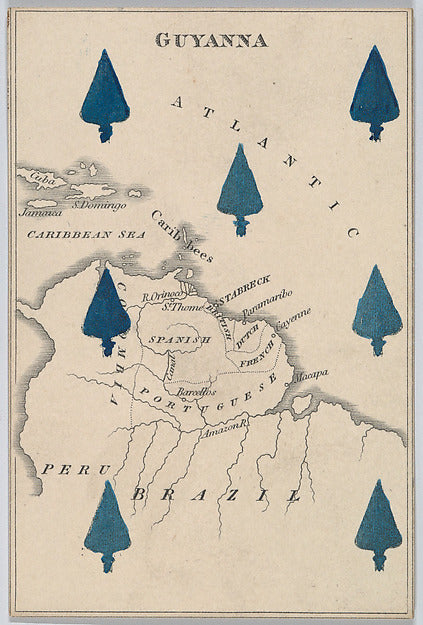 :Guyanna from Court Game of Geography 1838–55-16x12"(A3) Poster