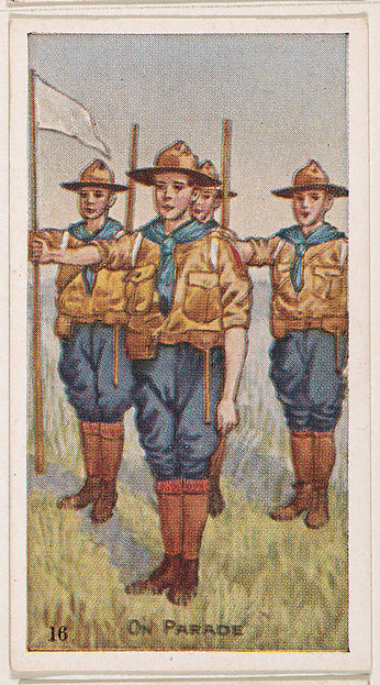 :Card 16 On Parade from the Boy Scouts series  issued by the-16x12"(A3) Poster