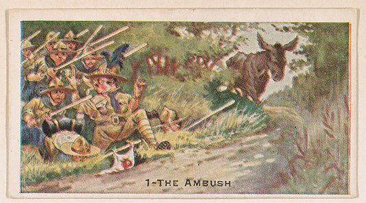 :Card 1 The Ambush from the Boy Scouts series  issued by the-16x12"(A3) Poster
