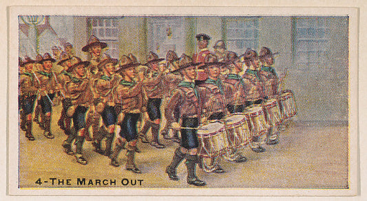 :Card 4 The March Out from the Boy Scouts series  issued by -16x12"(A3) Poster