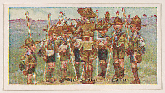 :Card 12 Before the Battle from the Boy Scouts series  issue-16x12"(A3) Poster