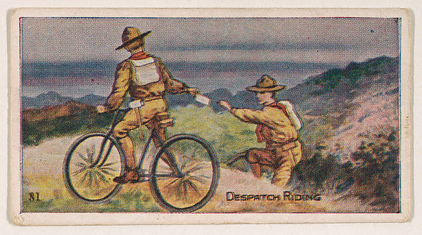 :Card 31 Despatch Riding from the Boy Scouts series  issued -16x12"(A3) Poster