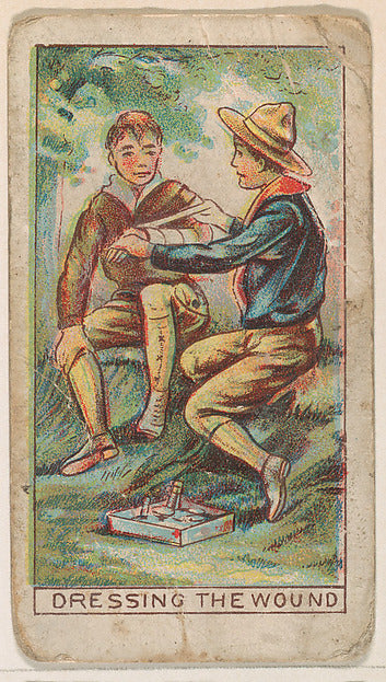 :Dressing the Wound from the Boy Scouts series for the Fishe-16x12"(A3) Poster