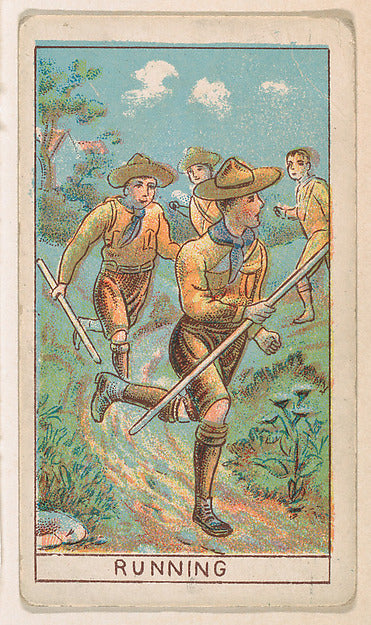 :Running from the Boy Scouts series for the Fisher Candy Co.-16x12"(A3) Poster