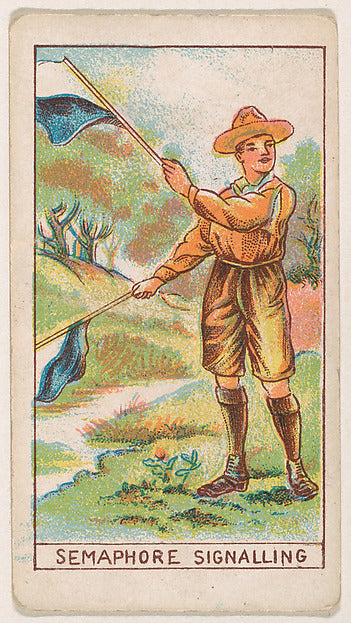 :Semaphore Signalling from the Boy Scouts series for the Fis-16x12"(A3) Poster