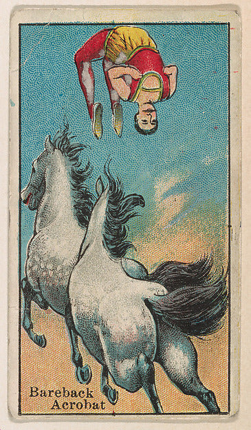 :Bareback Acrobat from The Circus series issued by Messer's -16x12"(A3) Poster