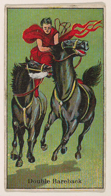 :Double Bareback from The Circus series issued by Messer's G-16x12"(A3) Poster