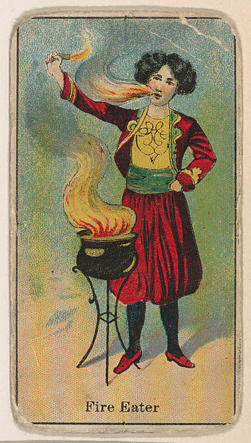:Fire Eater from The Circus series issued by Messer's Gum c1-16x12"(A3) Poster
