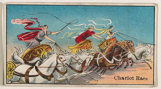 :Chariot Race from The Circus series issued by Messer's Gum -16x12"(A3) Poster