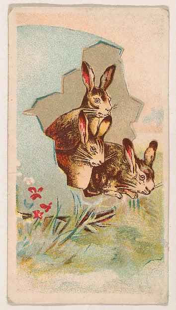:Three rabbit in an Easter egg from the Easter Subjects seri-16x12"(A3) Poster