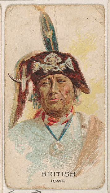 :British Ioway from the Indian Pictures series issued by The-16x12"(A3) Poster