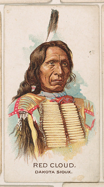 :Red Cloud Dakota Sioux from the Indian Pictures series issu-16x12"(A3) Poster