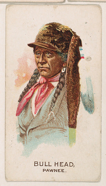 :Bull Head Pawnee from the Indian Pictures series issued by -16x12"(A3) Poster