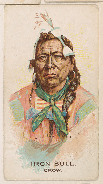 :Iron Bull Crow from the Indian Pictures series issued by Th-16x12"(A3) Poster