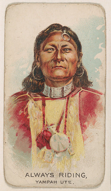 :Always Riding Yampah Ute from the Indian Pictures series is-16x12"(A3) Poster