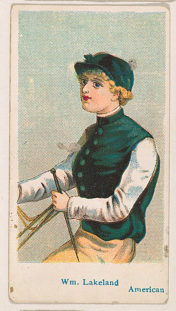 :William Lakeland American from the Jockey Caramels series f-16x12"(A3) Poster