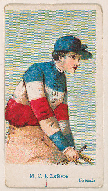 :M.C.J. Lefevre French from the Jockey Caramels series for t-16x12"(A3) Poster