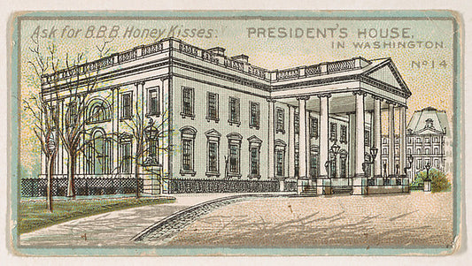 :Number 14 President's House in Washington from the "State C-16x12"(A3) Poster