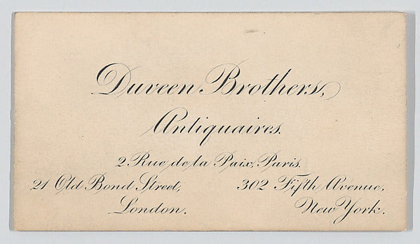 Anonymous:Duveen Brothers calling c1865–1939-16x12