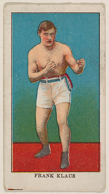 :Frank Klaus from the Twenty-Five Prizefighters series 1910-16x12"(A3) Poster