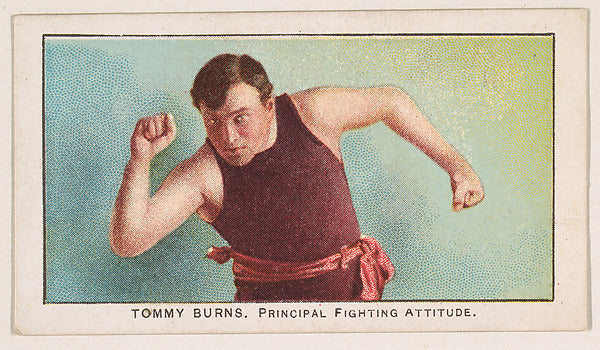 :Tommy Burns Principal Fighting Attitude from the 27 Scrappe-16x12"(A3) Poster
