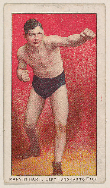 :Marvin Hart Left Hand Jab to Face from the 27 Scrappers ser-16x12"(A3) Poster