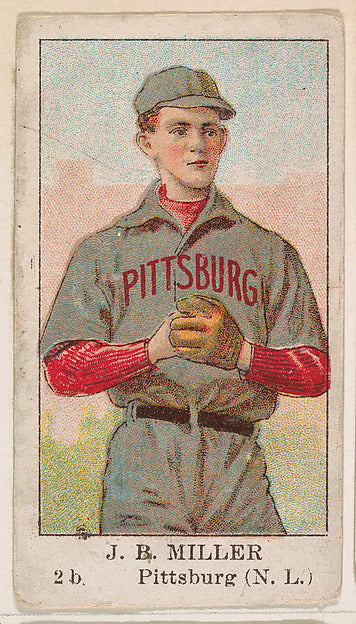 :J. B. Miller 2nd Base Pittsburgh National League from the B-16x12"(A3) Poster