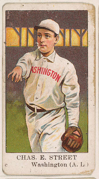 :Charles E. Street Catcher Washington American League from t-16x12"(A3) Poster