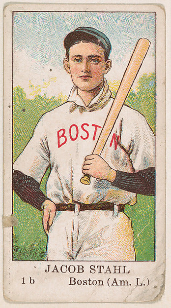 :Jacob Stahl 1st Base Boston Red Sox American League from th-16x12"(A3) Poster