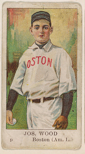 :Joseph Wood Pitcher Boston Red Sox American League from the-16x12"(A3) Poster