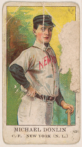 :Michael Donlin Center Field New York National League from t-16x12"(A3) Poster