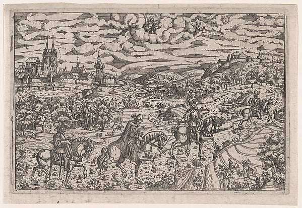 Matthias Zündt:Albrecht von Rosenberg abducting Hieronymus P-16x12"(A3) Poster