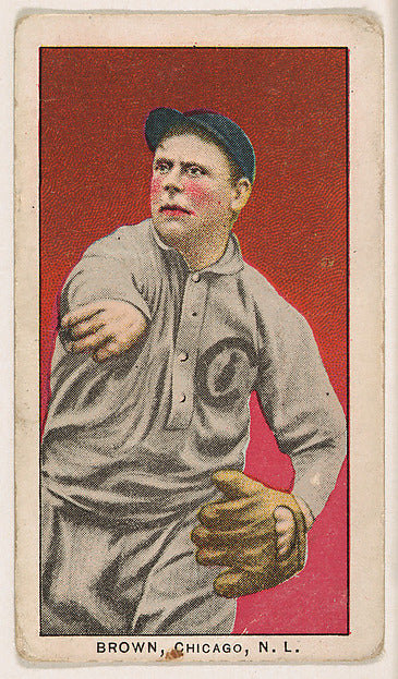 :Brown Chicago National League from the 30 Ball Players seri-16x12"(A3) Poster