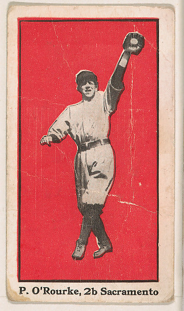 :P. O'Rourke 2nd Base Sacramento from the "30 Ball Players" -16x12"(A3) Poster