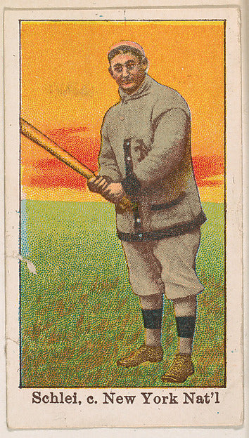 :Schlei Catcher New York National League from the 50 Ball Pl-16x12"(A3) Poster