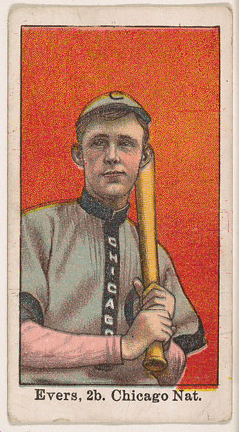 :Evers 2nd Base Chicago National League from the "25 Basebal-16x12"(A3) Poster