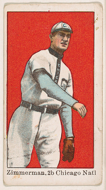 :Zimmerman 2nd Base Chicago National League from the "25 Bas-16x12"(A3) Poster