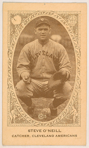 :Steve O'Neill Catcher Cleveland Americans from the American-16x12"(A3) Poster