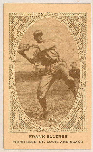 :Frank Ellerbe Third Base St. Louis Americans from the Ameri-16x12"(A3) Poster