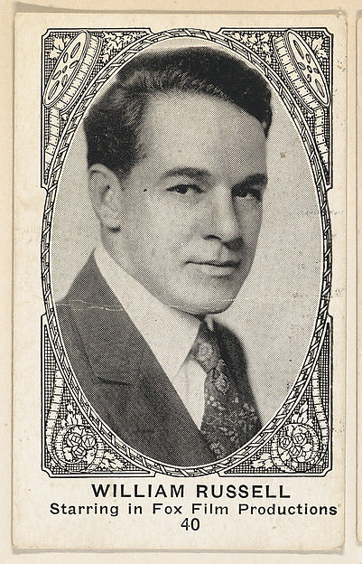 :Card 40 William Russell Starring in Fox Film Productions fr-16x12"(A3) Poster