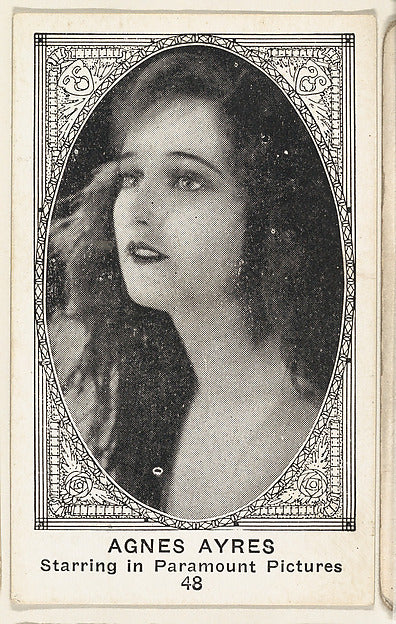 :Card 48 Agnes Ayres Starring in Paramount Pictures from the-16x12"(A3) Poster