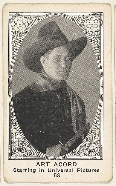 :Card 53 Art Acord Starring in Universal Pictures from the M-16x12"(A3) Poster