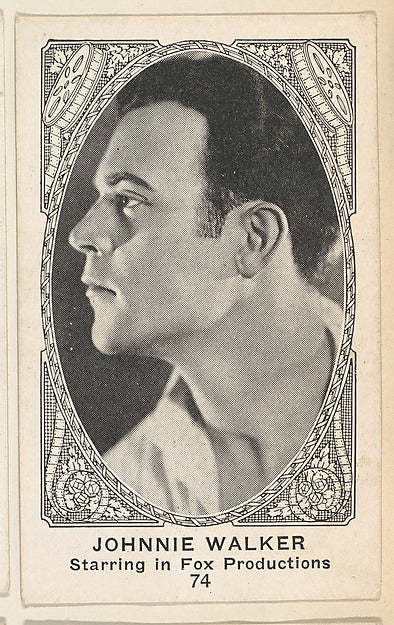 :Card 74 Johnnie Walker Starring in Fox Productions from the-16x12"(A3) Poster