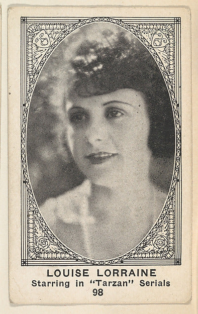 :Card 98 Louise Lorraine Starring in 'Tarzan" Serials from t-16x12"(A3) Poster