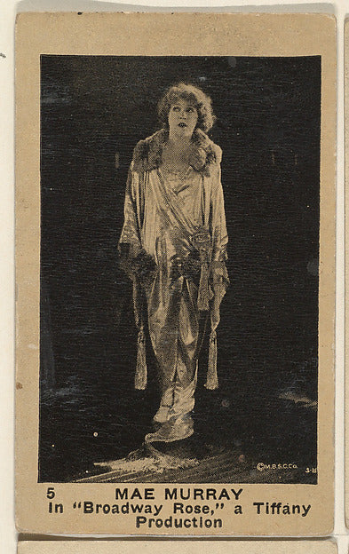 Original film still copyright by M.B.S.C. Co.:Card 5 Mae Mur-16x12"(A3) Poster