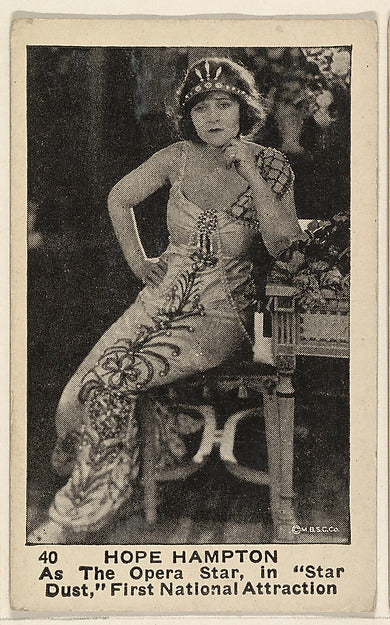Original film still copyright by M.B.S.C. Co.:Card 40 Hope H-16x12"(A3) Poster