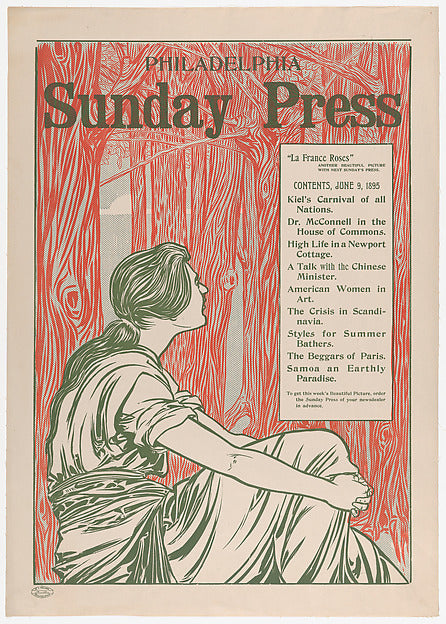 Philadelphia Sunday Press: June 9  1895 1895-George Reiter Bri, Poster Print