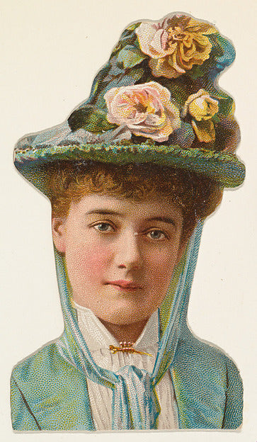 :Actress wearing blue hat with flowers from Stars of the Sta-16x12"(A3) Poster