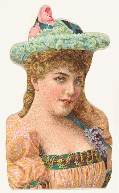 :Actress wearing blue hat with pink roses from Stars of the -16x12"(A3) Poster