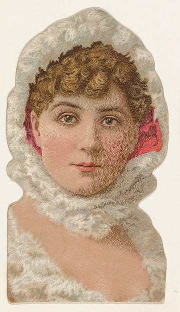 :Actress wearing white feathers from Stars of the Stage Four-16x12"(A3) Poster